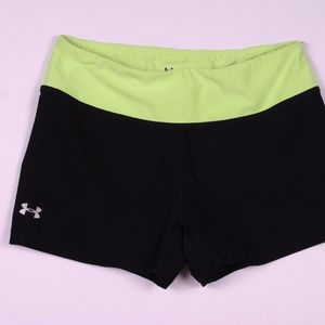 Under Armor compression shorts lime green small